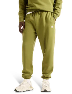 Fleece Herren Hosen - Grün - Größe XS - Baumwoll-Jersey Green XS - New Balance - FashionsVida