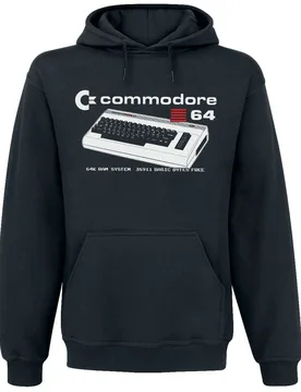 Gaming Kapuzenpullover - 64K RAM Hoodie - S bis L - für Männer - Größe M - schwarz - Männer - male - Commodore 64 - FashionsVida