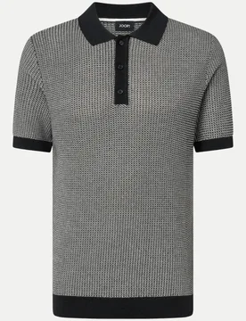 Poloshirt aus Strukturstrick Brianoro Grau XL - Joop! - FashionsVida