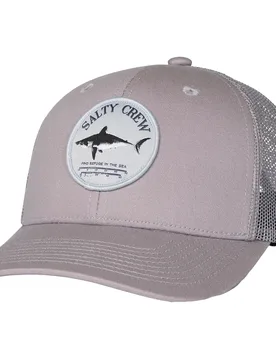 Casquette De Camionneur Bruce Retro Light Grey One Size - Salty Crew - FashionsVida