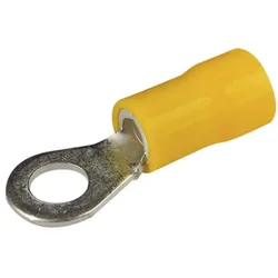 Vinyl Insulated Ring Terminal Yellow 12.7 mm-100 Pcs unisex