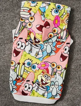 Sudadera con capucha estampada de dibujos animados para mascotas, ropa para gatos, ropa para perros, tallas XXS-XXXXL, extra pequeña, extra grande, E - Shein - FashionsVida