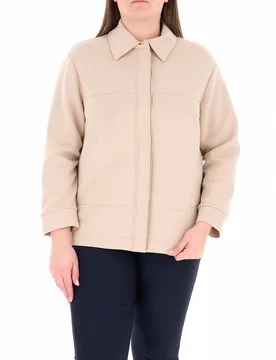 Giacca overshirt BEIGE 50 - ELENA MIRO' - FashionsVida
