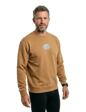 Sweat-shirt Crew Lined Oval Dot Sand M - Santa Cruz - FashionsVida
