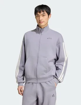 Giacca da allenamento KIT 3-Stripes L Slate / Off White - Adidas - FashionsVida