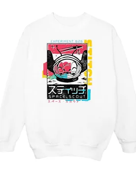 Women's Lilo & Stitch Space Scout Sweatshirt in White Size: 2XL - White - Size: 2XL - Disney - FashionsVida