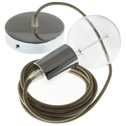 Cables Suspension Luminaire Rm27 1 M Cipria / Chrome Plated One Size