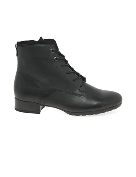 Women's 'Boat' Ankle Boots in True Black Size: 6.5 - True Black - Size: 6.5 - Gabor - FashionsVida
