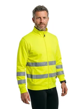 Sweat-shirt à Zip Lyncis 25 Unités Yellow Fluo 2XL - U-Power - FashionsVida