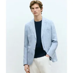 Chaqueta de hombre diagonal lino