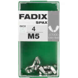 Tuerca Mariposa Acero Inoxidable M5 - Caja 4 Uds