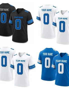 Detroit Football Jersey, Hybrid Mesh V-Neck Shirt, Custom Name Number Gift，Short Sleeve Summer Unisex T-shirt - Aliexpress - FashionsVida
