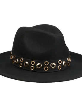 Eyelet Band Fedora Wool Hat by - black - Damen - Size: One Size - Seeberger - FashionsVida