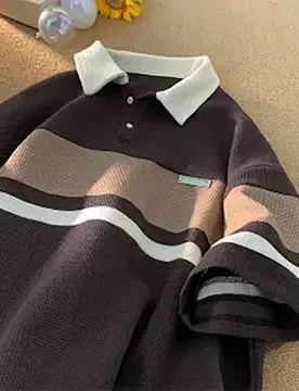 Summer Spliced Hit Color Men Short Sleeve Polo T Shirt Teenagers Fashion Harajuku Casual 2xl Oversized Clothing Top Daily School - Aliexpress - FashionsVida
