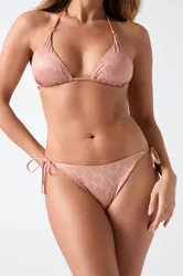 GUESS slip bikini donna beige