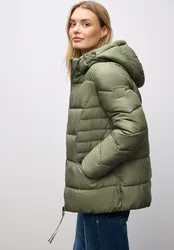 Kurze Steppjacke female Grün