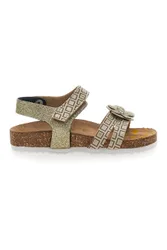 Sandali Oro Chiusura con Velcro Bio 257712 26