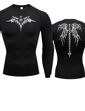 Men's Compression Shirt Anime Print Gym Sport Quick Dry Gym TShirts Fitness Athletic Undershirts Elasticity Tops Tee Summer Male - Aliexpress - FashionsVida