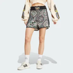 Womens X Farm Premium Shorts - Black/green - Size Medium