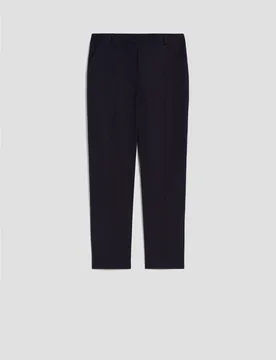Pantaloni capri in popeline donna blu - Pennyblack - FashionsVida