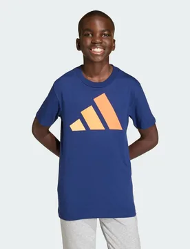 T-shirt Essentials Junior 13-14A Dark Blue / Semi Ice Tangerine / Pure Tangerine / Pure Orange - Adidas - FashionsVida