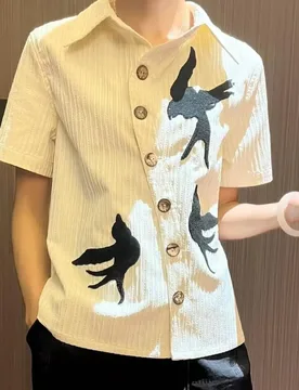 Summer Regular Loose Short Sleeve Fashion Men's Top Button Trend Versatile Temperament Fashion Premium Shirt Men's Clothing - Aliexpress - FashionsVida