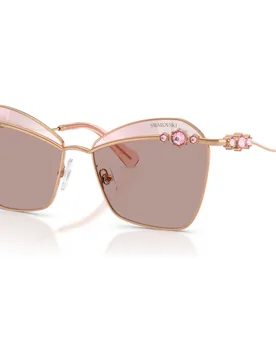 Occhiali da sole, Forma quadrata, SK7040, Rosa OS - Swarovski - FashionsVida