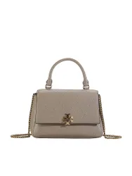 Ledertasche - Henkeltasche CHARLIE hellgrau Damen
