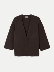 Oversized Strickjacke Braun XS/S