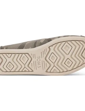 Alpargatas planas de mujer de lona en camuflaje - TOMS - FashionsVida