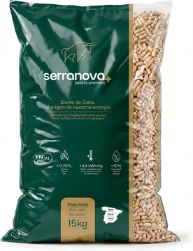 Saco de pellet 15Kg ENplus A1 - Serranova - FashionsVida