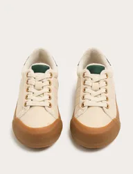 Kids' Lace Up Trainers (4 Small-7 Large) White Mix male