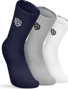 Pack de 3 calcetines para golf de algodón orgánico unisex Echo - Siroko - FashionsVida