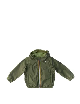 Giubbino reversibile VERDE OLIVA 10Y - K-way - FashionsVida
