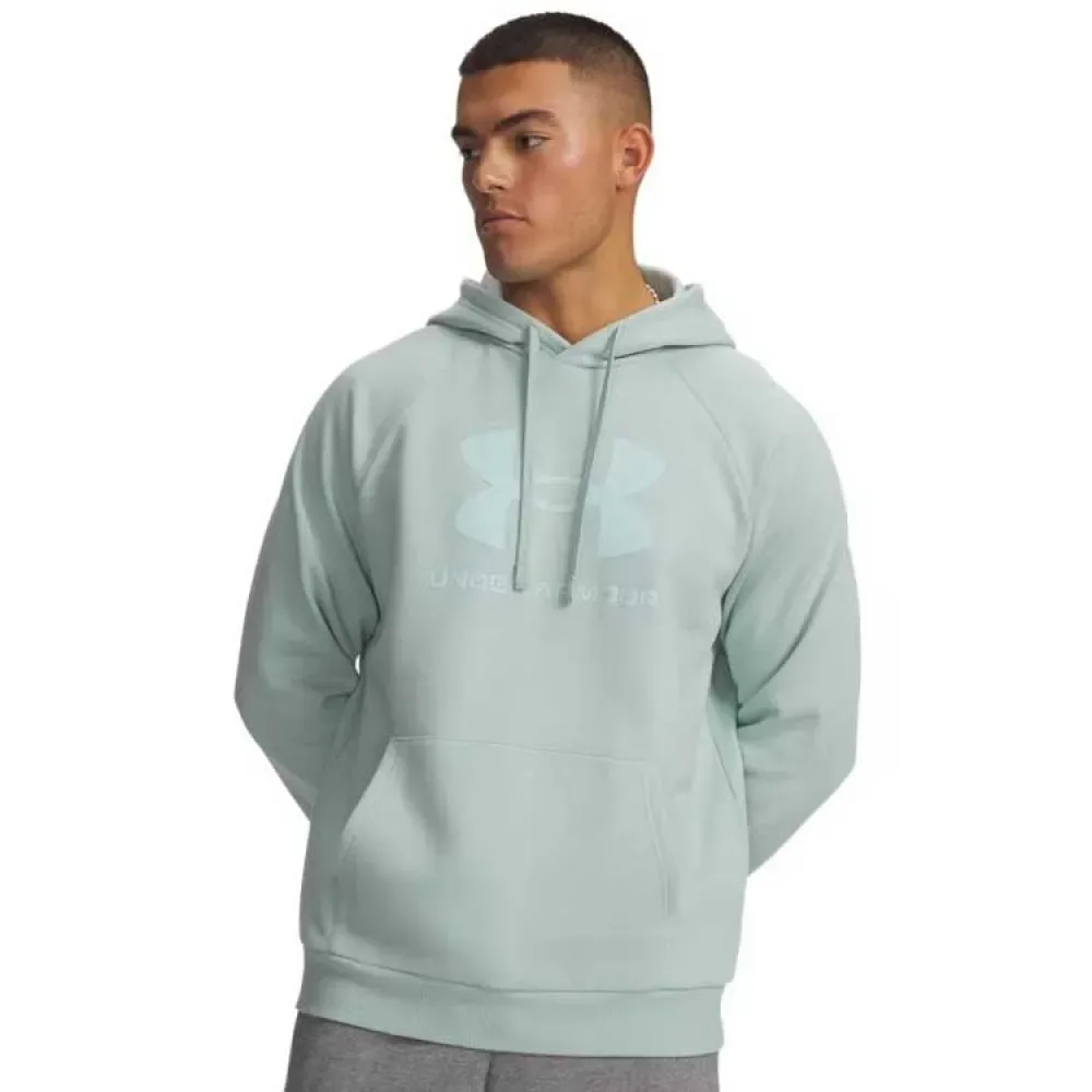 Sweat à Capuche Rival Fleece Logo Blue S - Under armour - FashionsVida