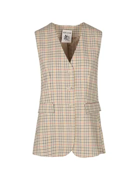 Semi Couture - Gilet - 440503 - Beige/Rosso - Semi-Couture - FashionsVida
