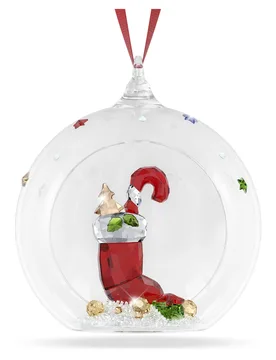 Holiday Cheers Decorazione Pallina con Calza e Dolciumi, Multicolore OS - Swarovski - FashionsVida
