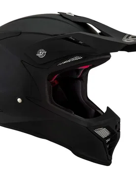 Casco Moto Cross SKYHAWK PLAIN Opaco Nero taglia S - KYT - FashionsVida