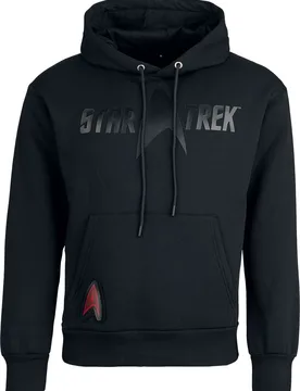 Kapuzenpullover - Heat Logo - Black On Black - S bis L - für Männer - Größe M - schwarz - EMP exklusives Merchandise! - Männer - male - Star Trek - FashionsVida
