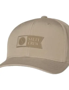 Casquette Apex Flexfit 6 Panel Khaki S-M - Salty Crew - FashionsVida