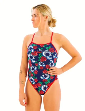 Turbo Maillot De Bain Roses&skulls - TURBO - FashionsVida