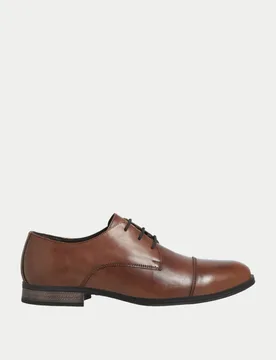 Leather Derby Shoes Tan male - Jack & jones - FashionsVida