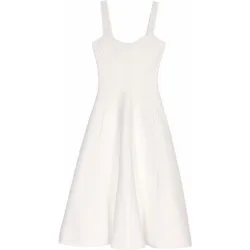 Vestido skater de punto con tirantes