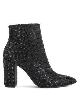 Womens Shone Ankle Boots - Black Fabric - Size Uk 3 - Carvela - FashionsVida