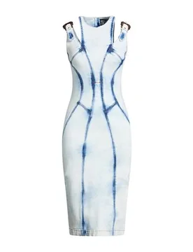 Midi-Kleid Damen Blau 34 Damen - Versace Jeans Couture - FashionsVida
