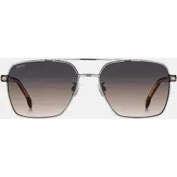 Gafas de sol de hombre rectangular metalica con lente degradada
