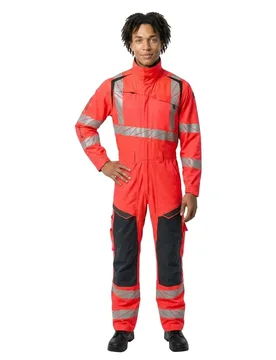 Combinaison Avec Poches Pour Genouillères Accelerate Safe 19519 Hi-Vis Red / Dark Navy M - MASCOT - FashionsVida