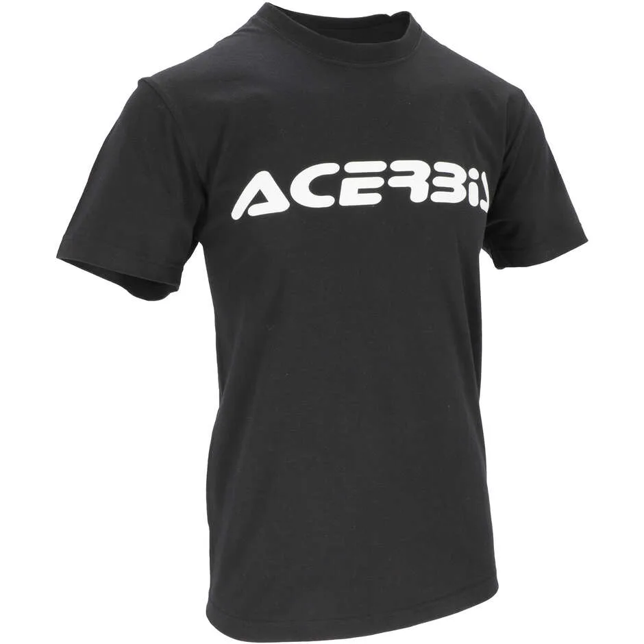T-Shirt T LOGO Nero Bianco taglia 2XL - Acerbis - FashionsVida