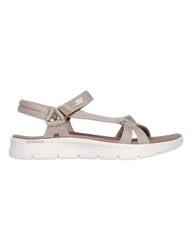 Sandali Impermeabili Taupe con Cinturino Regolabile 39 - Skechers - FashionsVida