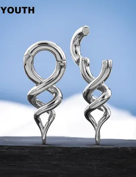 KUYOUTH 2PCS Copper Spiral Magnetic Ear Weight Gauges Stretchers Body Piercing Expander Jewelry - Aliexpress - FashionsVida